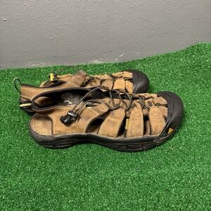 Keen Newport Waterproof Hiking Sandals Mens Size 10 EUR 43 Brown Leather Outdoor